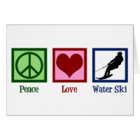 Peace Kärlek Vatten Ski