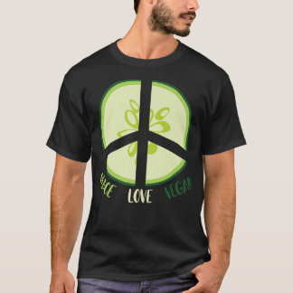 Peace Kärlek Vegan T Shirt