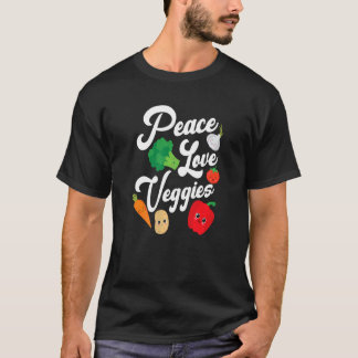 Peace Kärlek Veggies T Shirt