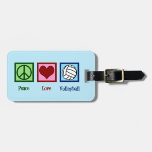 Peace Kärlek Volleyball Bagagebricka