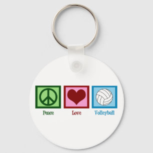 Peace Kärlek Volleyball Cute Nyckelring