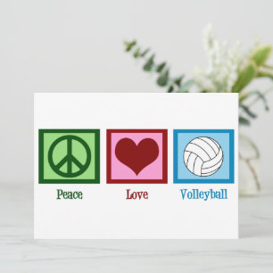 Peace Kärlek Volleyball Julkort