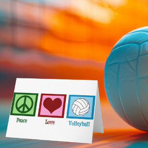 Peace Kärlek Volleyball Kort