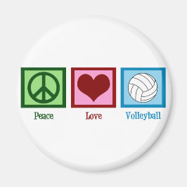 Peace Kärlek Volleyball Magnet