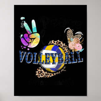 Peace Kärlek Volleyball Memaw Life Mamma Grandma L Poster