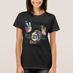 Peace Kärlek Volleyball Mima Life Mamma Grandma Le T Shirt