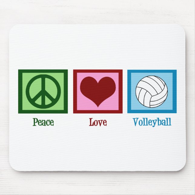 Peace Kärlek Volleyball Musmatta (Framsidan)