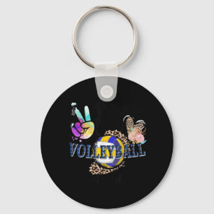 Peace Kärlek Volleyball Oma Life Mamma Grandma Leo Nyckelring