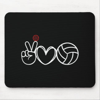 Peace Kärlek Volleyball Player-grafik Musmatta