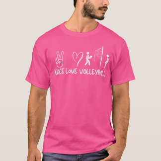 Peace Kärlek Volleyball T Shirt