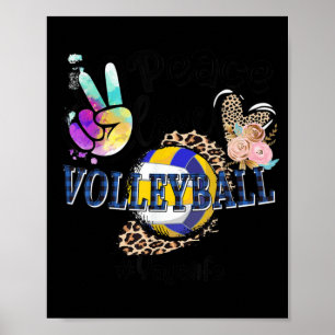 Peace Kärlek Volleyball Yaya Life Mamma Grandma Le Poster