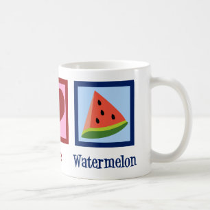 Peace Kärlek Watermelon Kaffemugg