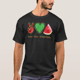 Peace Kärlek Watermelon Summer Fruit Manar Women T Shirt