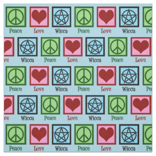 Peace Kärlek Wicca Tyg
