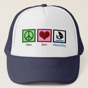 Peace Kärlek Windsurfing Truckerkeps