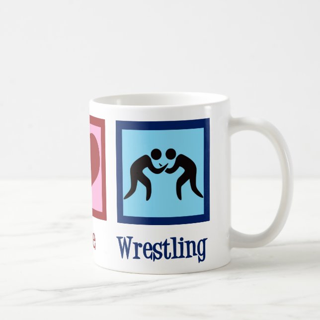 Peace Kärlek Wrestling Kaffemugg (Höger)