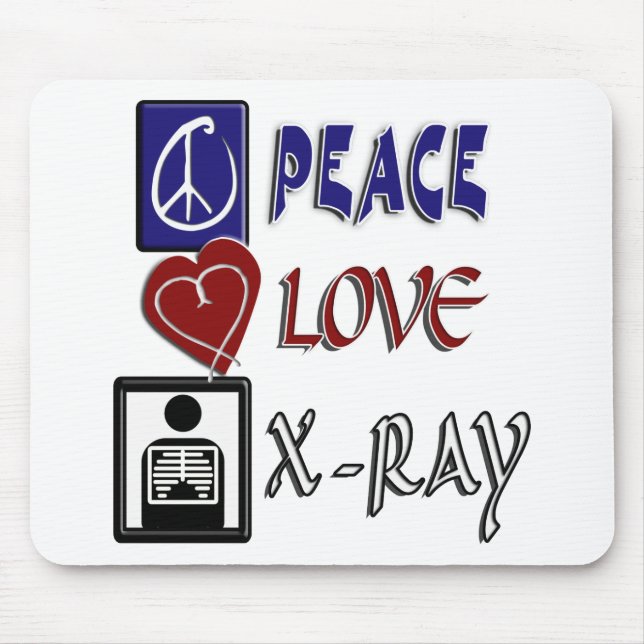 PEACE KÄRLEK XRAY MUSMATTA (Framsidan)