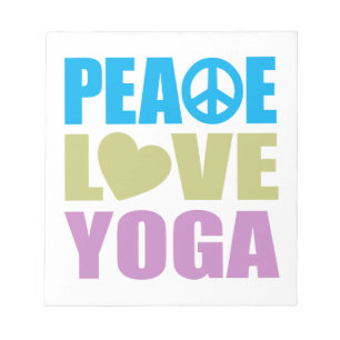 Peace Kärlek Yoga Anteckningsblock