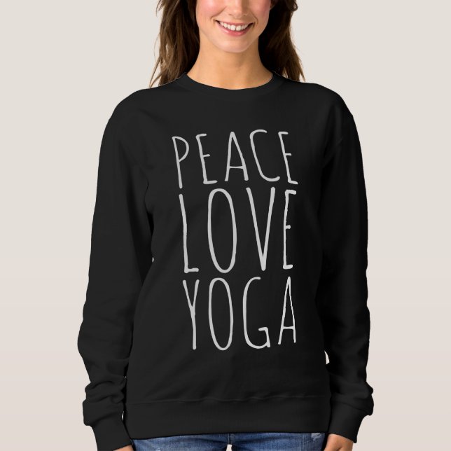 Peace Kärlek Yoga Namaste Pride Simple Life T Shirt (Framsida)