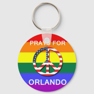 Peace Keychain 5,7 cm - " Prays For Orlando" Nyckelring