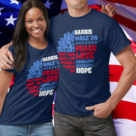 Peace LGBT Harris Walz Waltz T Shirt