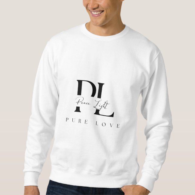 Peace Light – Pure Love-logotyp Lång Ärmad Tröja (Framsida)