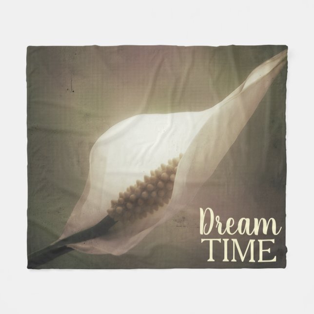 Peace Lily Photography Dream Time Phrase Fleecefilt (Framsidan (Horisontell))