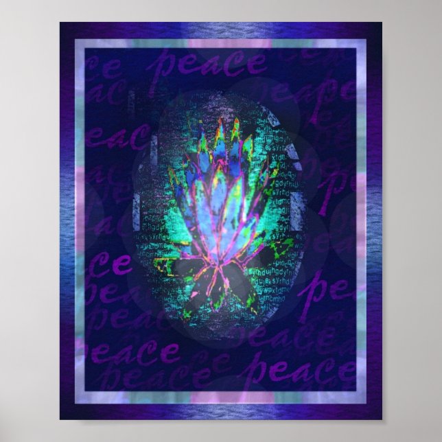 Peace lotus poster (Framsidan)