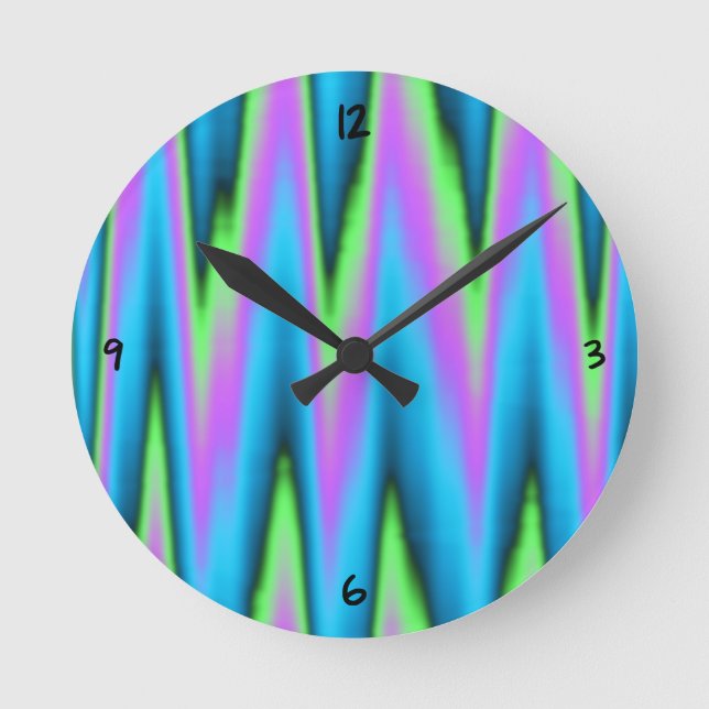 Peace ~ Löv Round Clock Rund Klocka (Framsida)