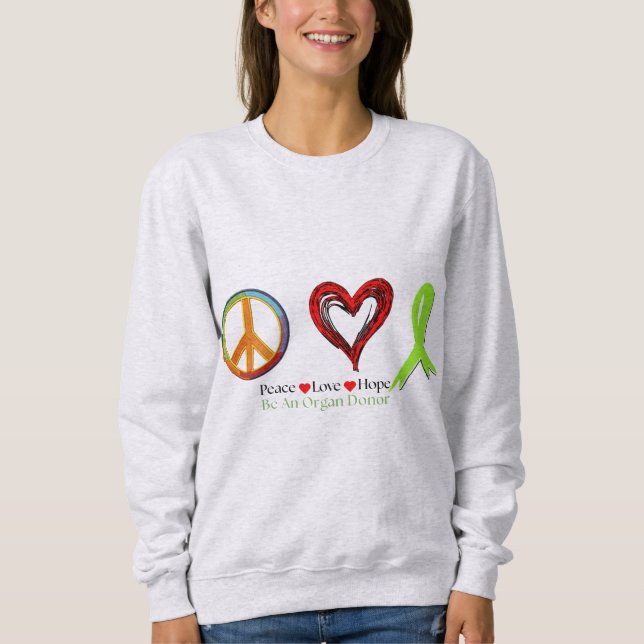 Peace Love and Hope T Shirt (Framsida)