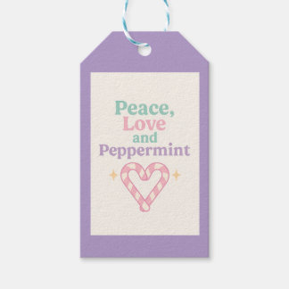 Peace, Love and Peppermint Presentetikett