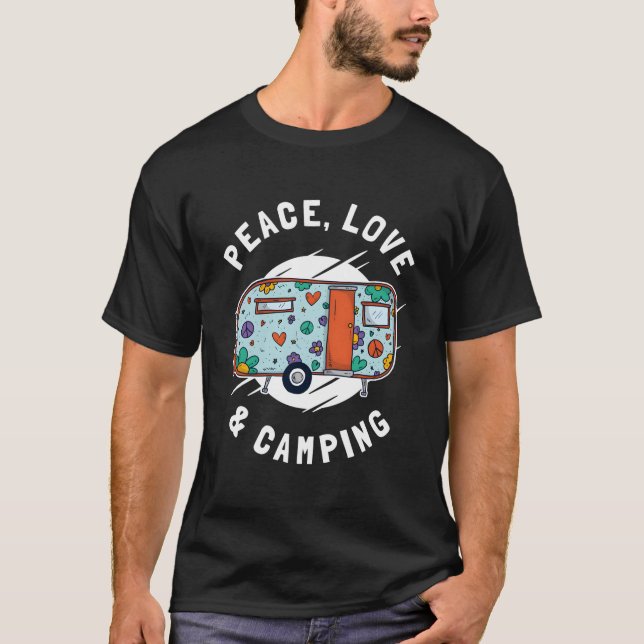 Peace Love Camg Camg T Shirt (Framsida)