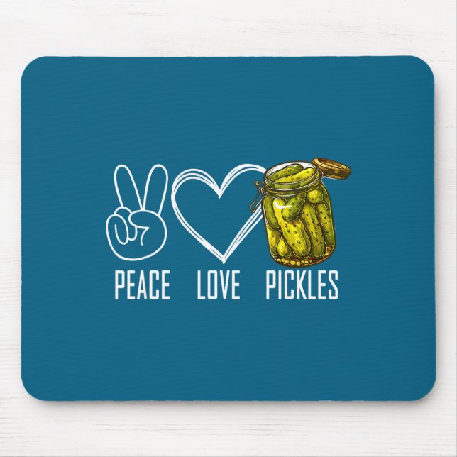 Peace Love Ckles Retro Jar Of Sliced Ckles Funny F Musmatta (Framsidan)