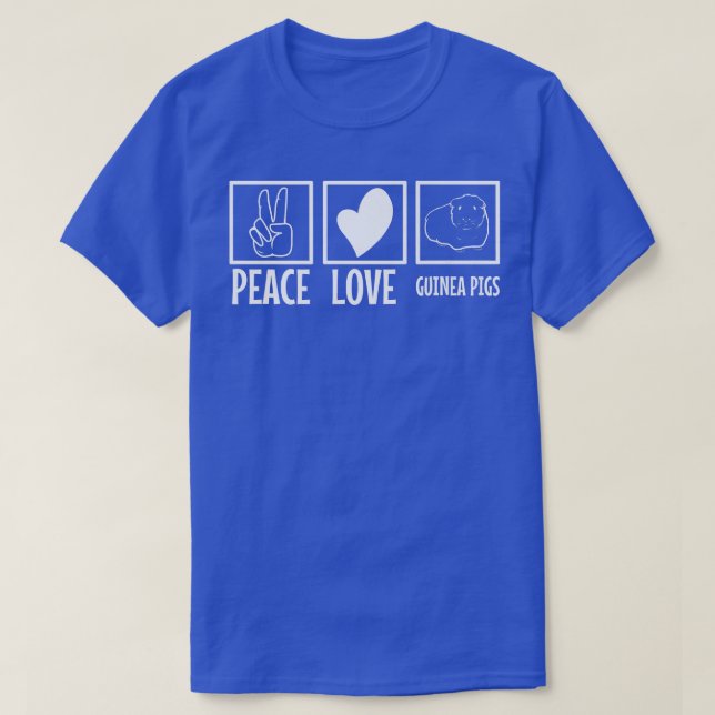 Peace love guinea pigs 68 t shirt (Design framsida)