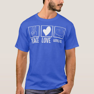 Peace love guinea pigs 68 t shirt