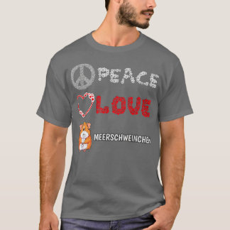 Peace Love Guinea Pigs Gift  T Shirt