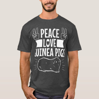Peace Love Guinea Pigs Premium4326 T Shirt