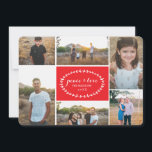 Peace & Love Holiday Photo Card Julkort<br><div class="desc">Photography courtesy of Othello Silla: www.othellosilla.com</div>