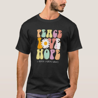 Peace Love Hope Li Fraumeni Syndrome LFS Awareness T Shirt