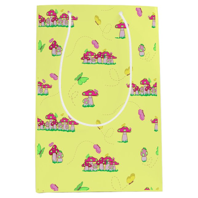 Peace Love Mushrooms Gift Bag (Framsidan)