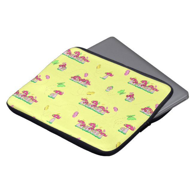 Peace Love Mushrooms iPad Smart Cover Laptop Fodral (Framsida topp)