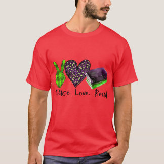 Peace Love Read family T Shirt