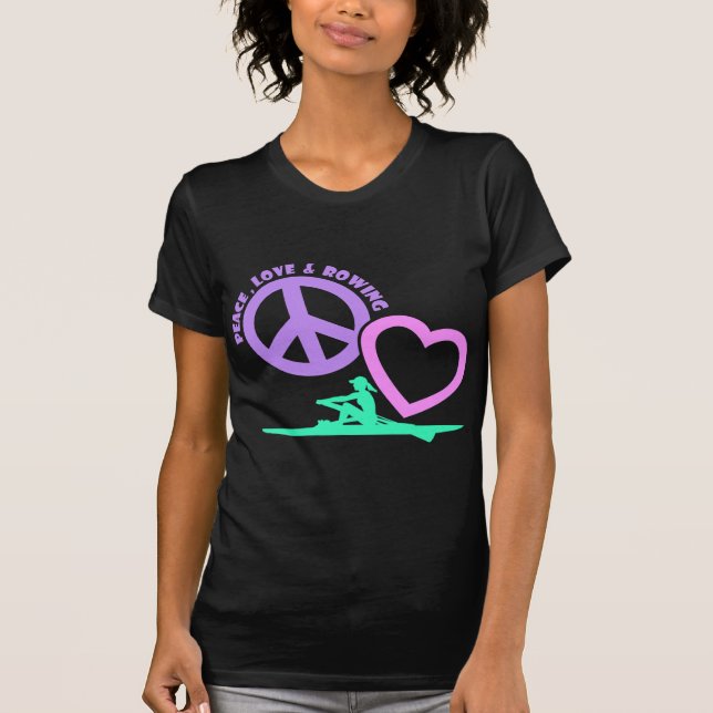 PEACE-LOVE-ROWING TEE SHIRT (Framsida)