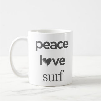 Peace Love Surf | Kustnära Surfarstrandhus Kaffemugg