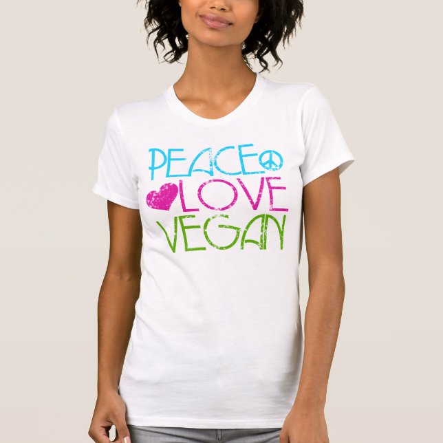 . Peace.Love.Vegan. Tröja (Framsida)