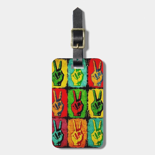 Peace Luggage Tag Bagagebricka (Vertikal Framsida)