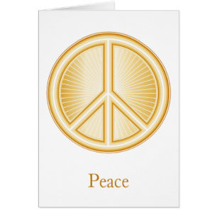 Peace Mandala-hälsningskort OBS Kort