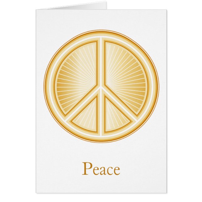 Peace Mandala-hälsningskort OBS Kort (Framsidan)