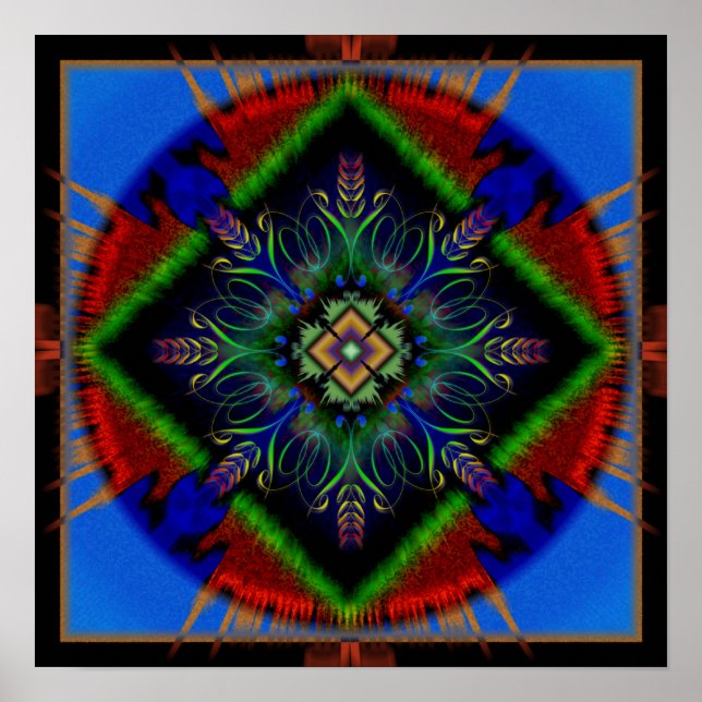 Peace Mandala Poster (Framsidan)