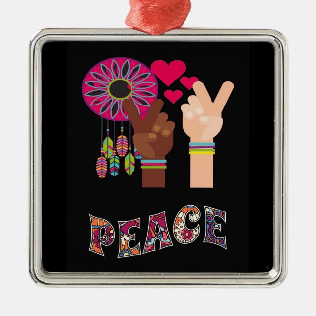 Peace Metall Ornament (Framsidan)